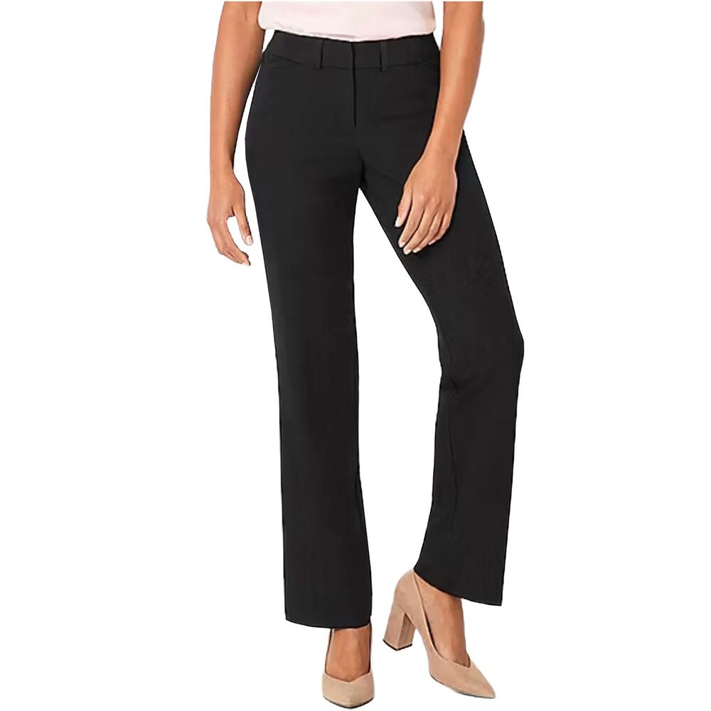 Lands’ End Women’s Straight Leg Dress Pants Sz 8 Petite New Black Lightweight